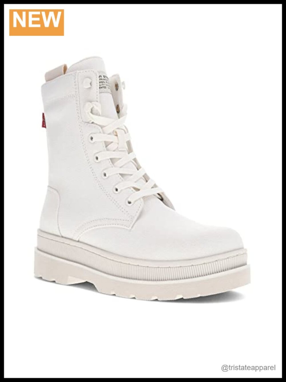 Levi's Women's Eliana Neo Canvas Platform Lace-Up Ankle Bootie